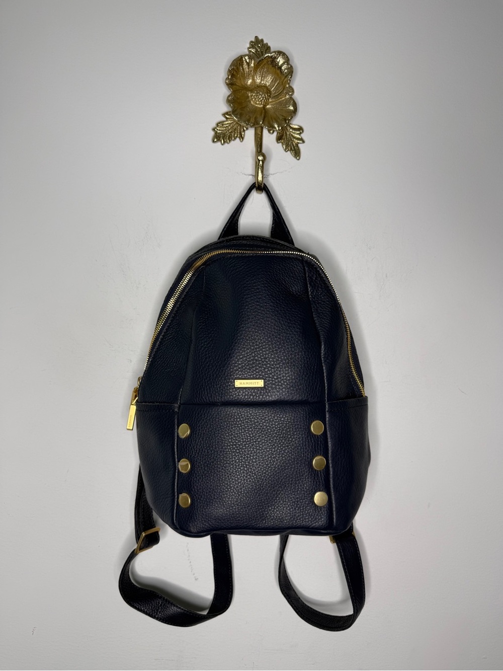 Hammitt Hunter Medium - Navy Tides/Brushed Gold